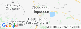 Cherkessk map